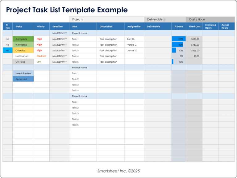 Free To Do Lists U0026 Task Tracker Templates