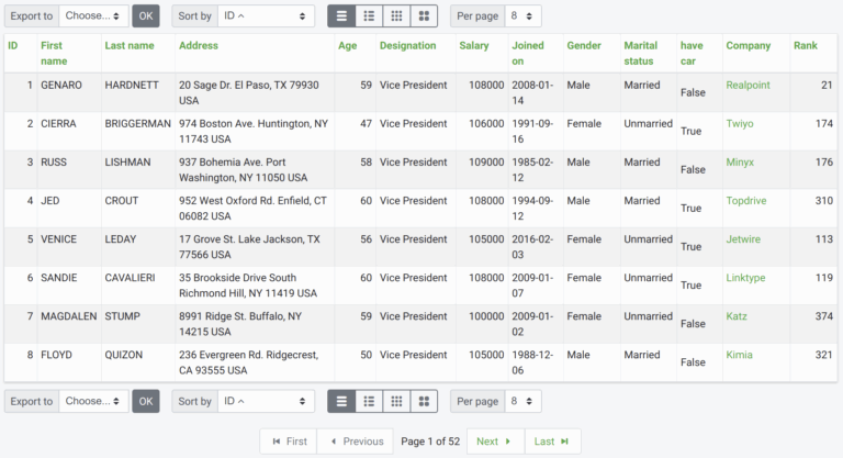 GitHub Elapouya django listing Listing Table With Toolbars
