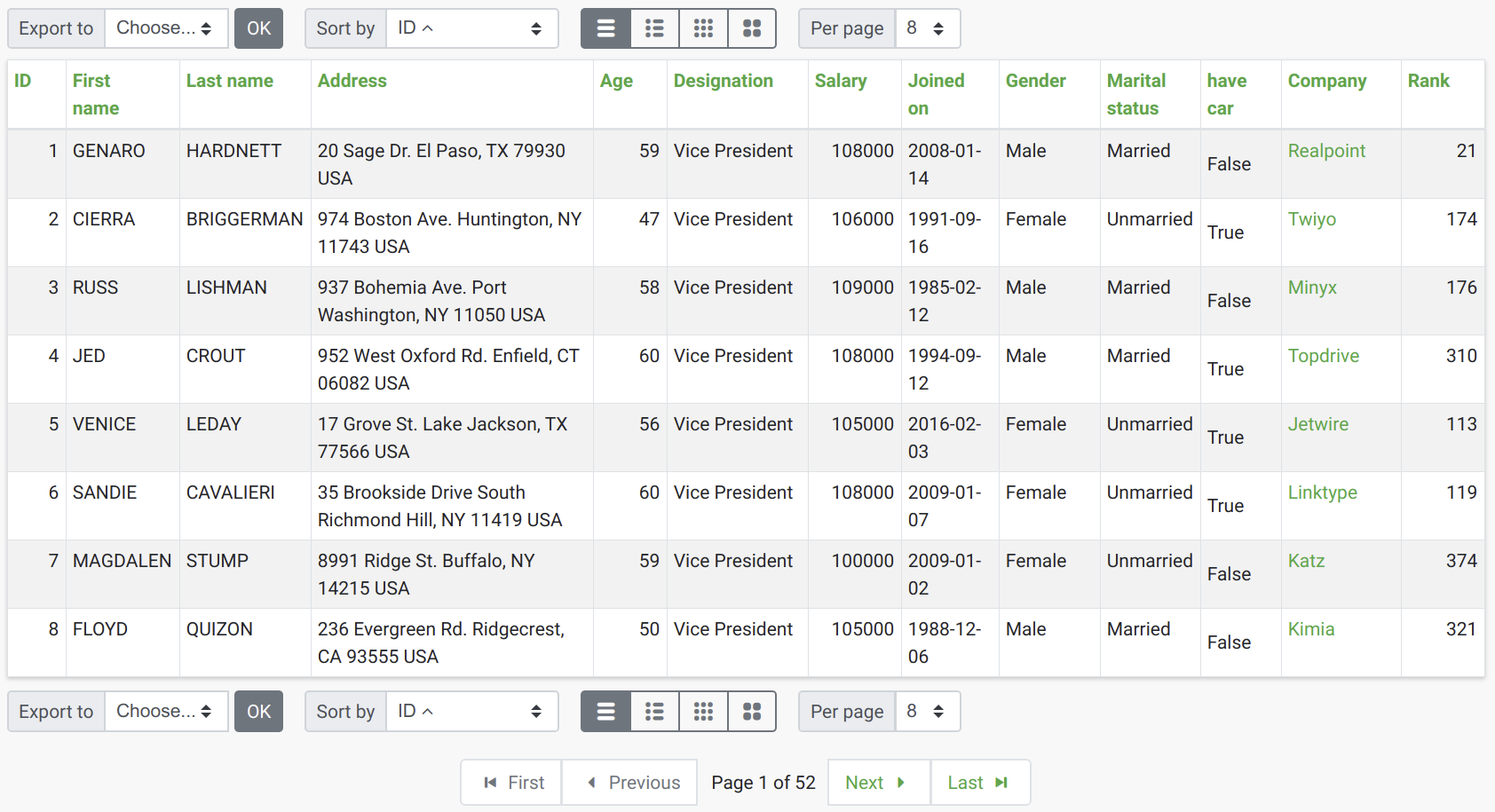 GitHub Elapouya django listing Listing Table With Toolbars 