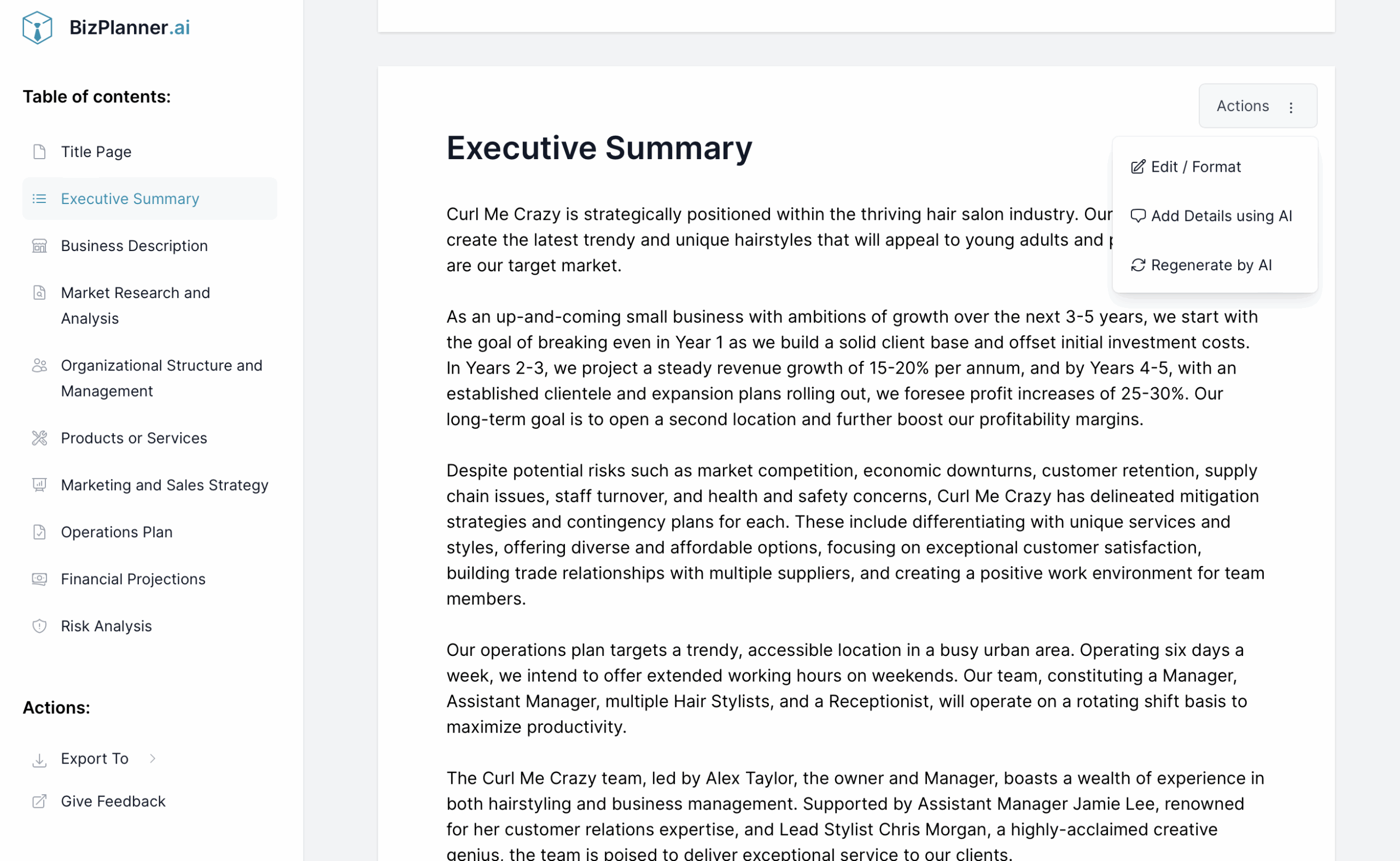 Hair Stylist Business Plan Template Hair Stylist Business Plan Template