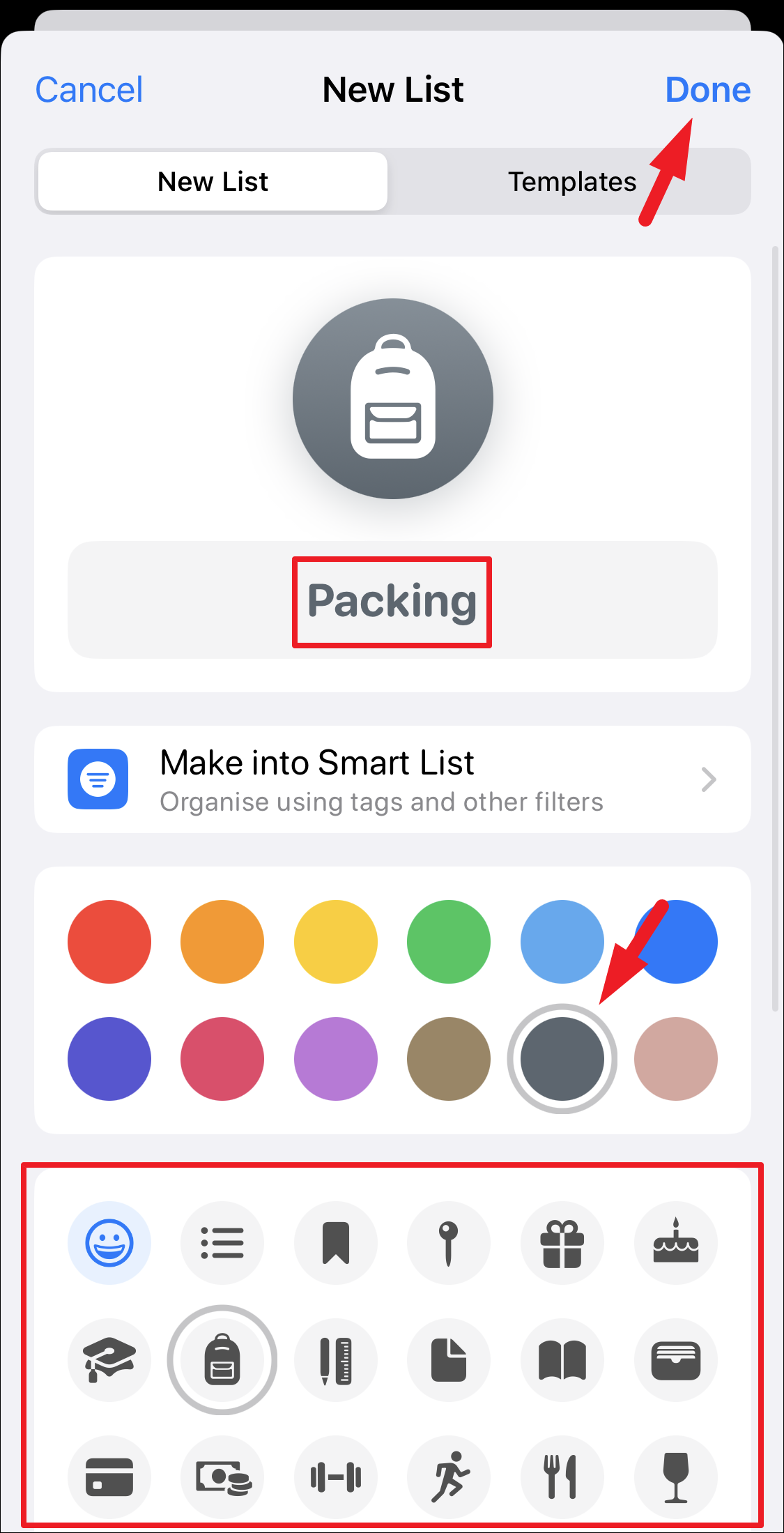 Packing List Apple Reminder Template