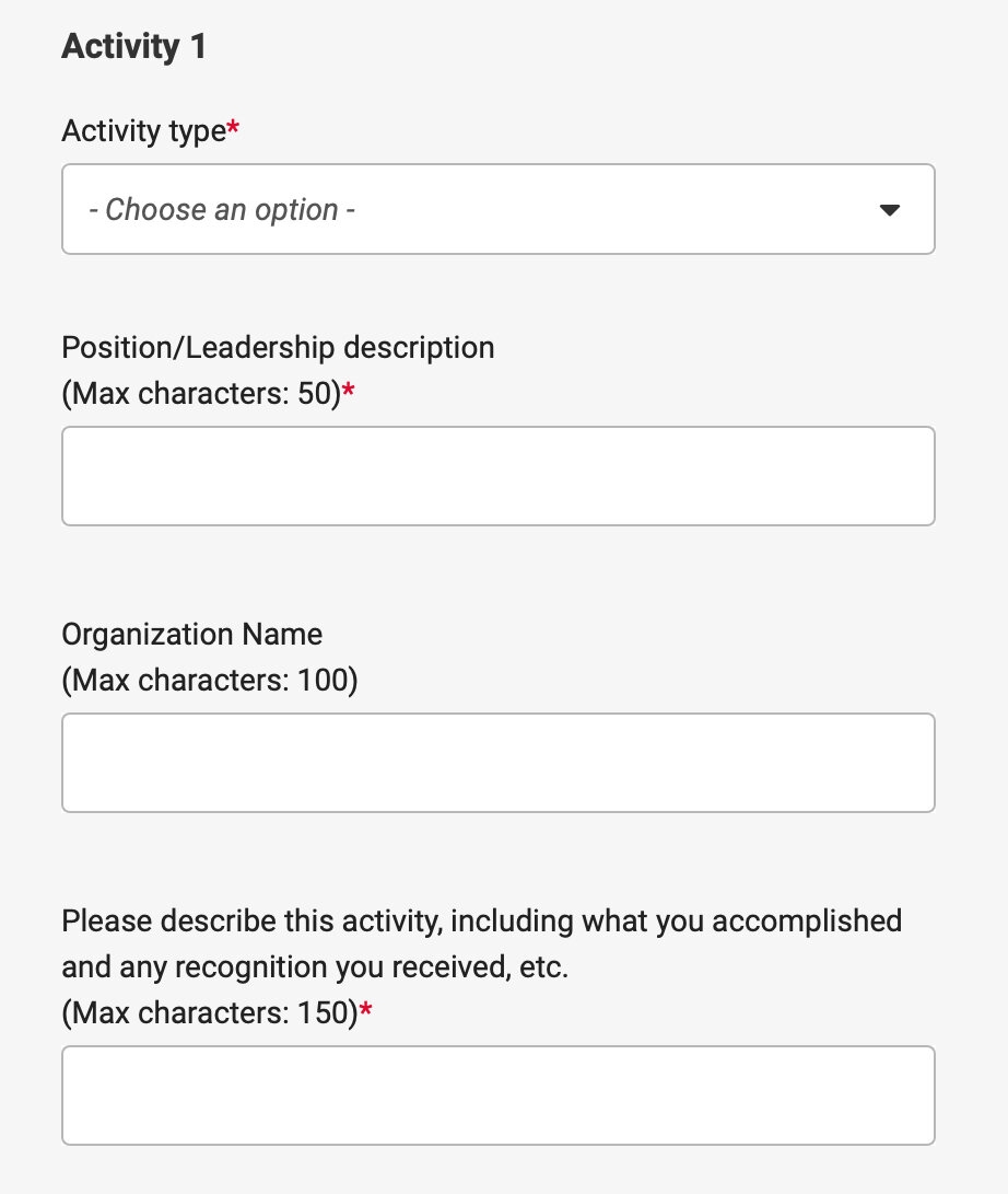 How To Stand Out On The Common App Activities Section Example 