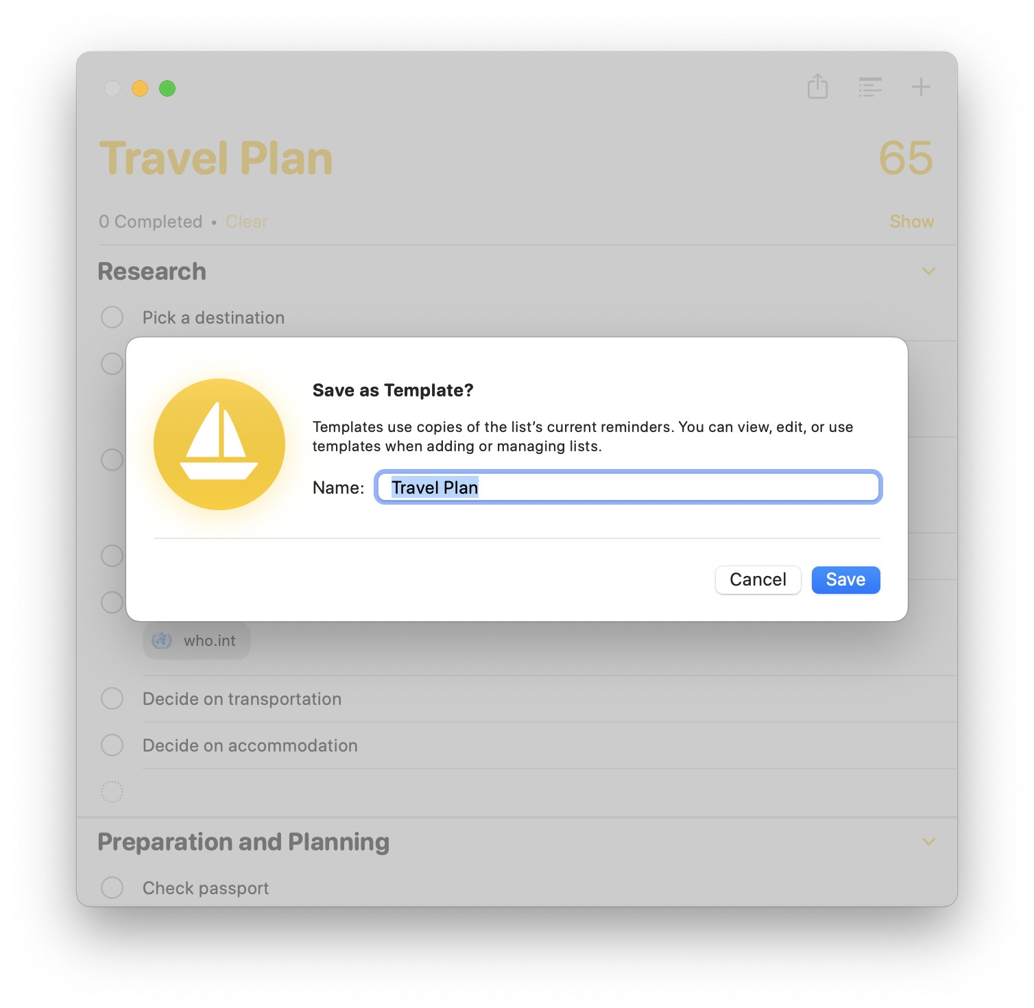 How To Use Templates In Apple Reminders La De Du