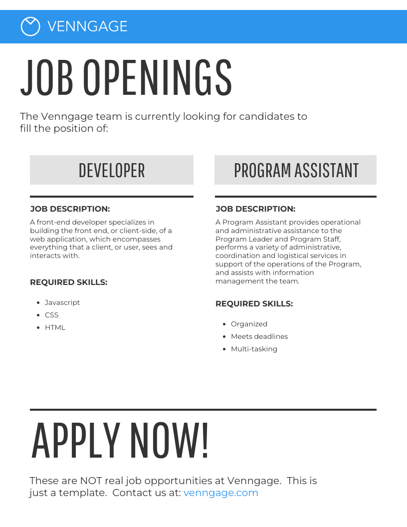 Job Posting Infographic Template Venngage