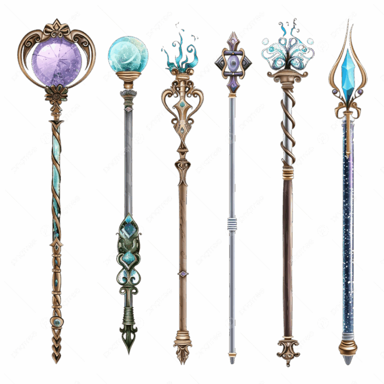 Magic Wand Realistic Set Dream Marvel Sorcerer PNG Transparent 