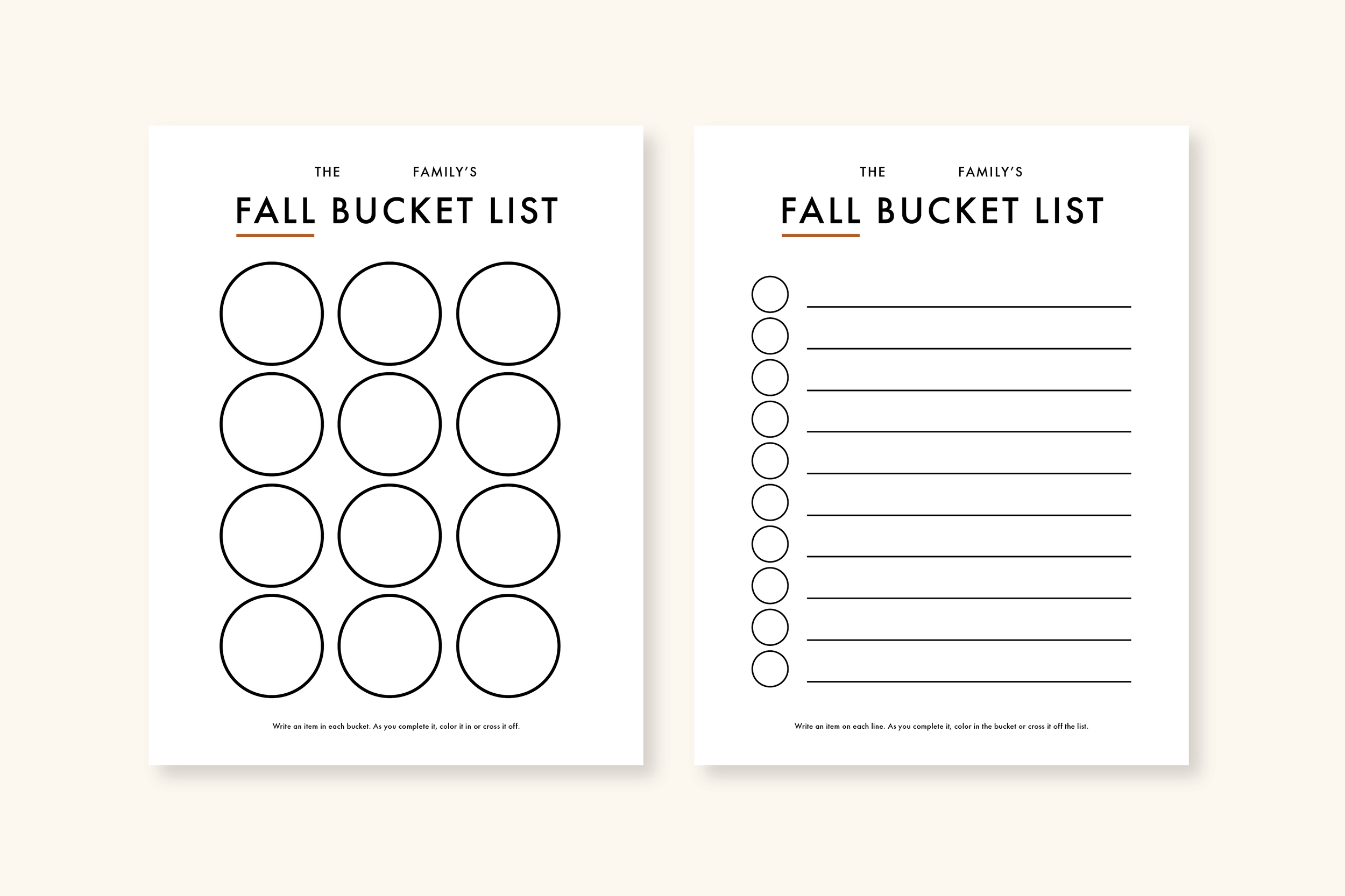 Making Our Fall Bucket List Free Printable For You Little 