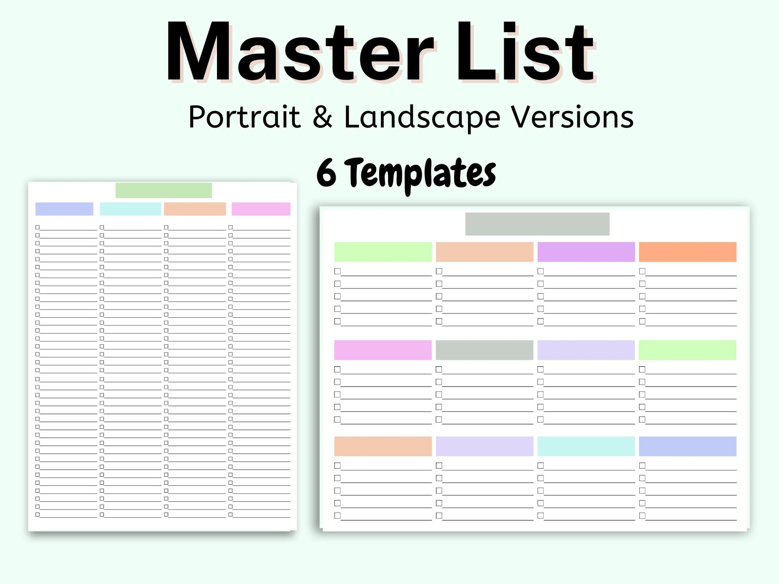 Master Task List Printable Blank Checklist Template Master To Do List Master List Task Planner Simple Checklist Template Daily List Etsy Master Task List Printable Blank Checklist Template Master To Do List Master List Task Planner Simple Checklist Template Daily List Etsy