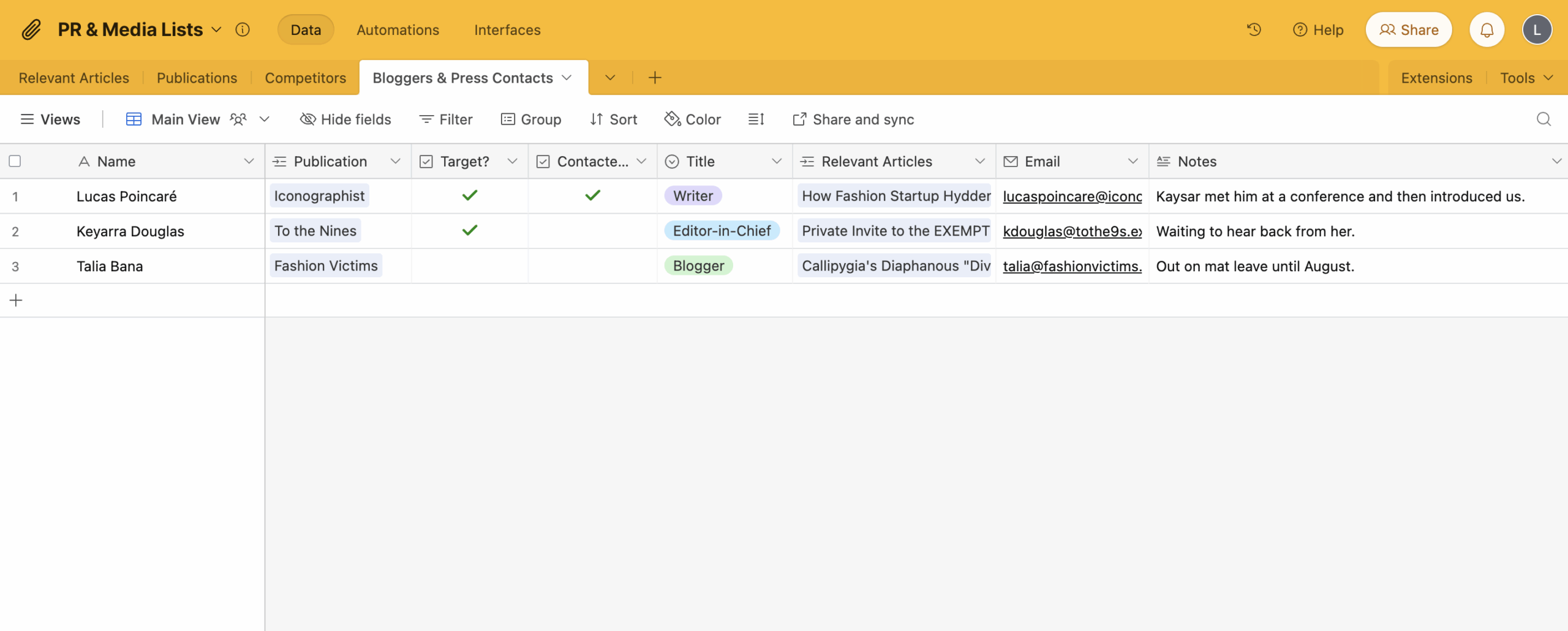 Media List 101 Build Yours Like A Pro With Template Examples 