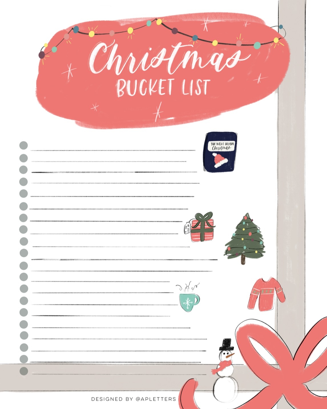 Most Recommended Christmas Books Christmas Bucket List Printable 