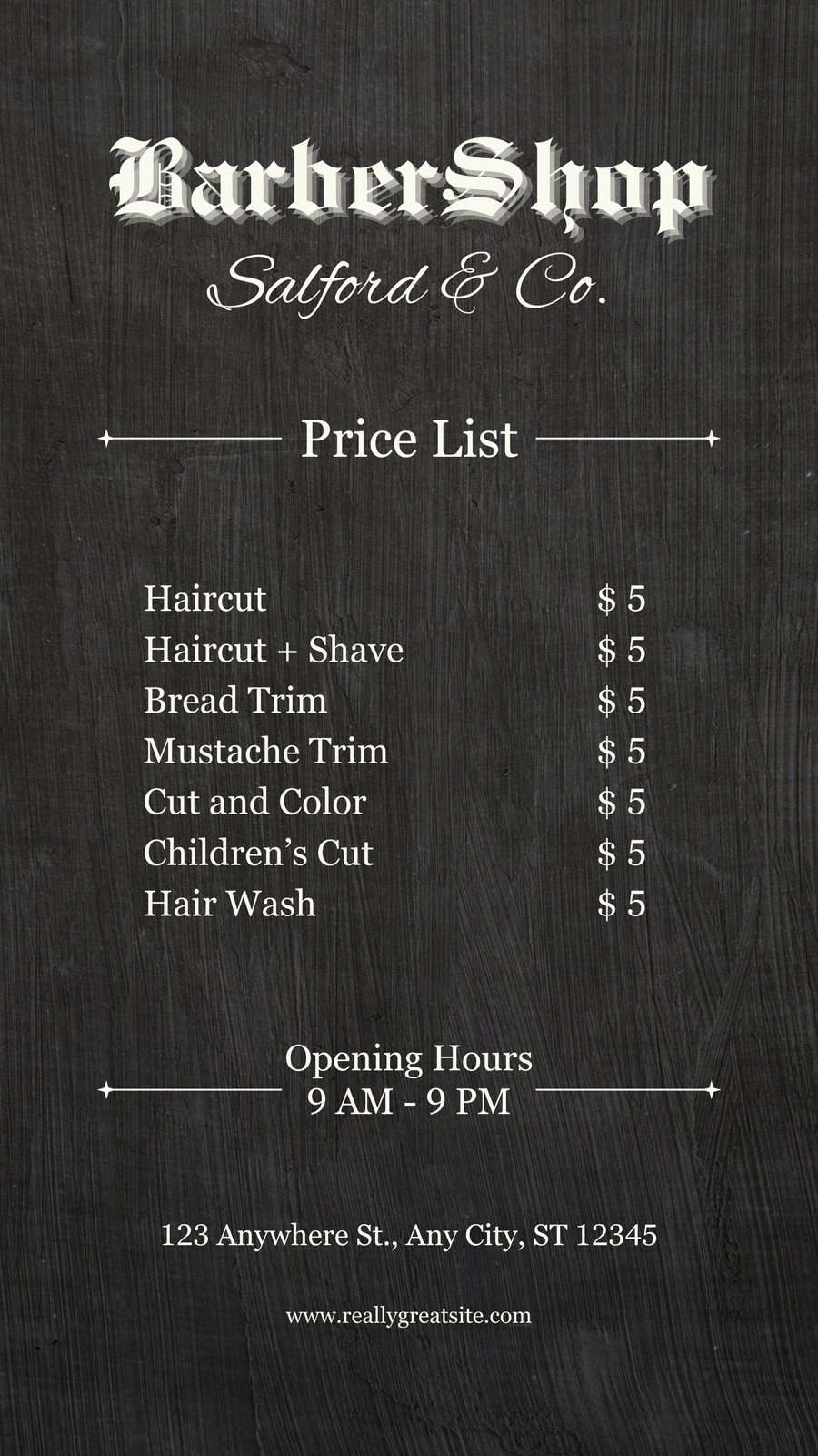 Page 3 Free And Customizable Price List Templates