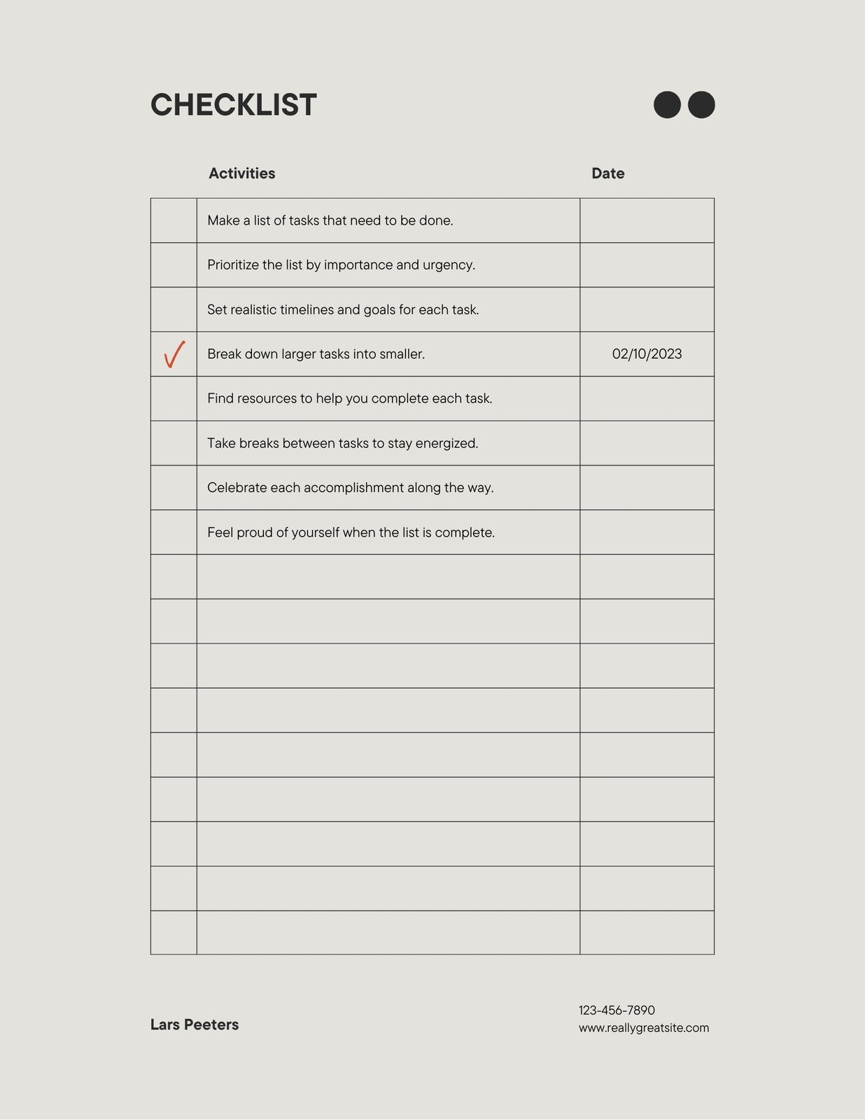 Page 3 Free Custom Downloadable Checklist Templates Canva
