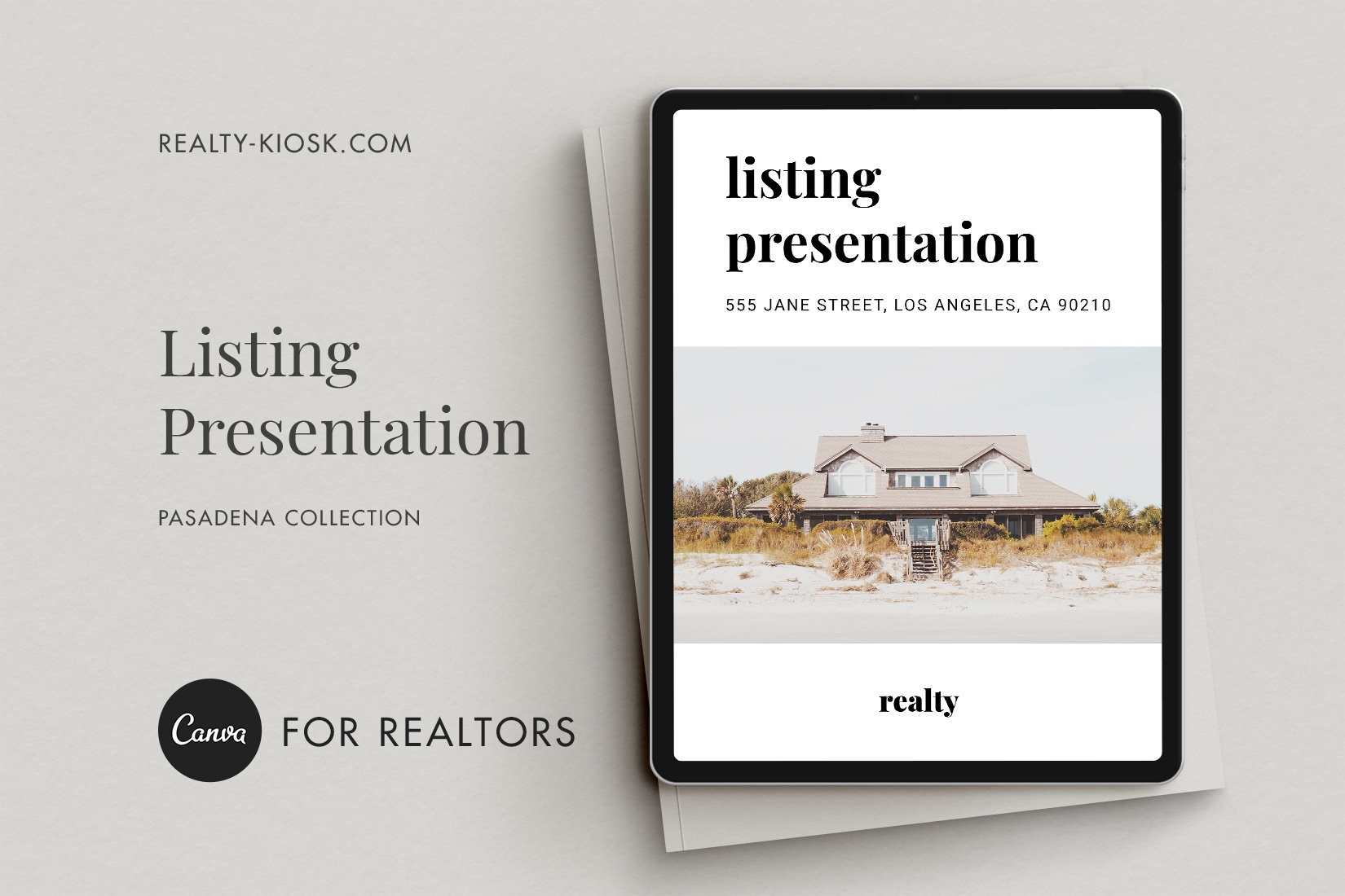 Real Estate Listing Presentation Canva Template Property 