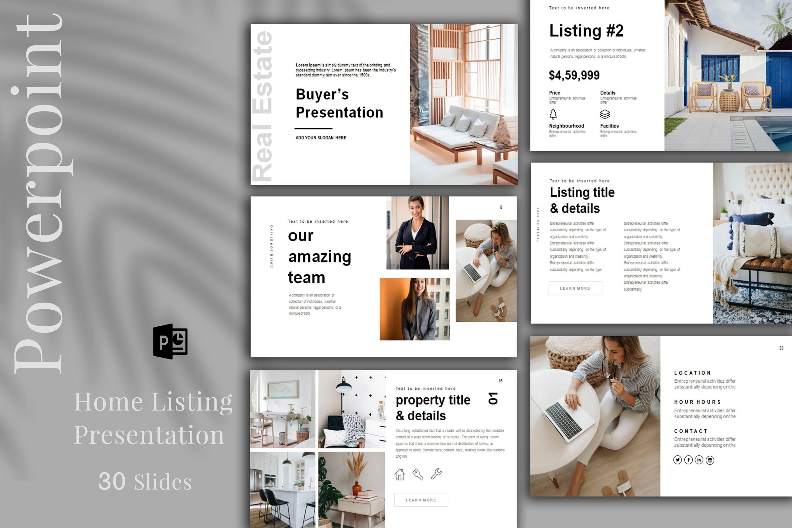Real Estate Listing Presentation Ppt Template Listing Presentation Real Estate Marketing Real Estate Powerpoint Realtor Marketing Etsy UK