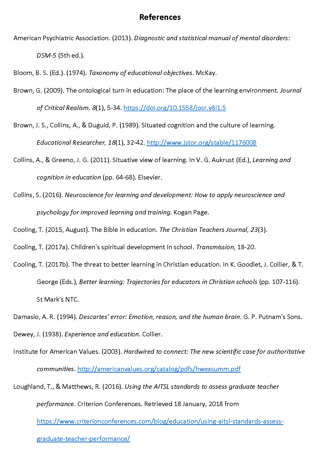 Reference Lists APA Referencing Education U0026 CCSC Students 