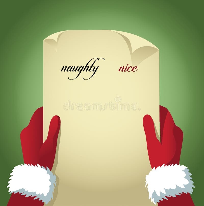 Santa Naughty Nice List Stock Illustrations 349 Santa Naughty Nice List Stock Illustrations Vectors U0026 Clipart Dreamstime
