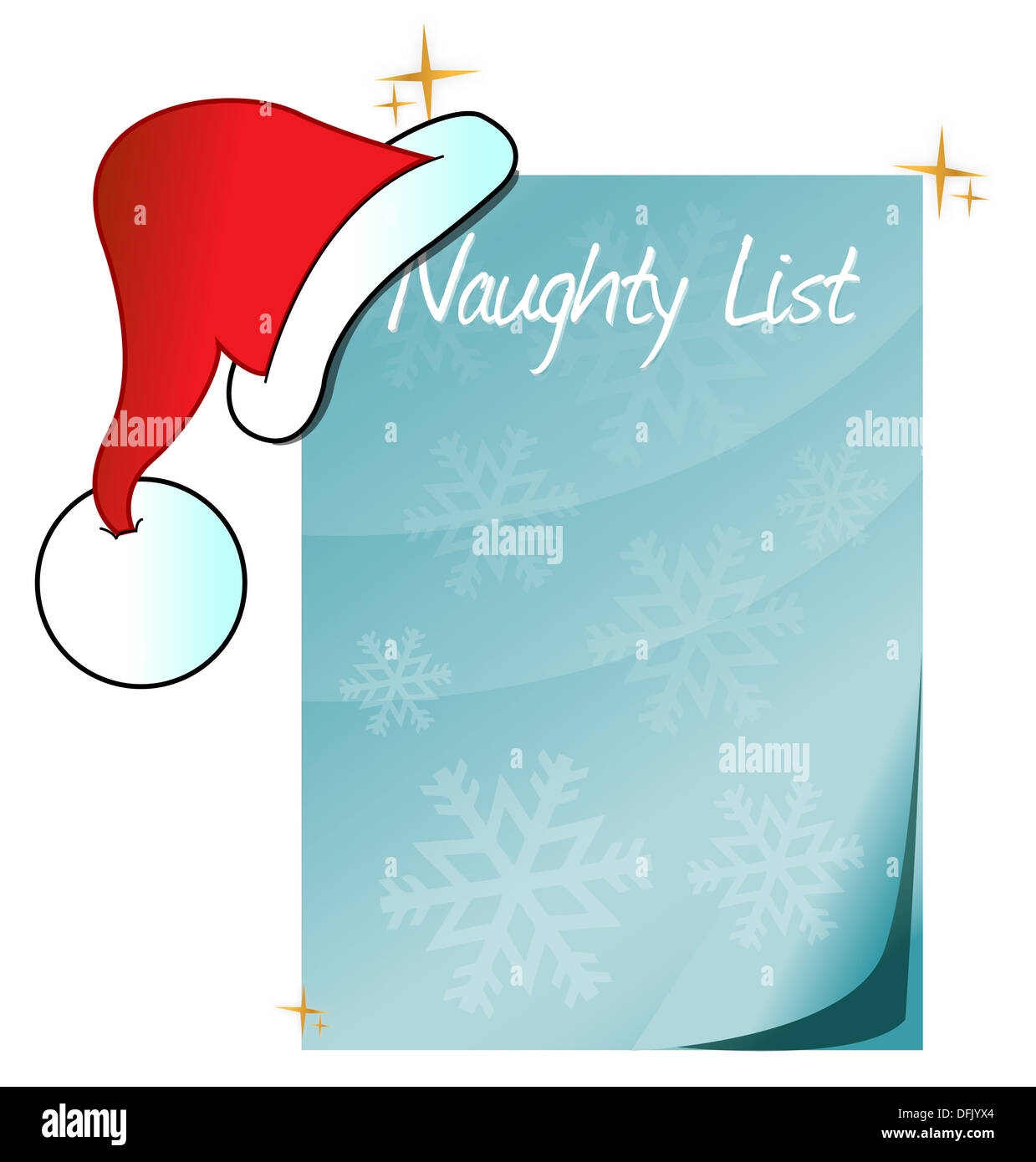 Santa s Naughty List Stock Photo Alamy