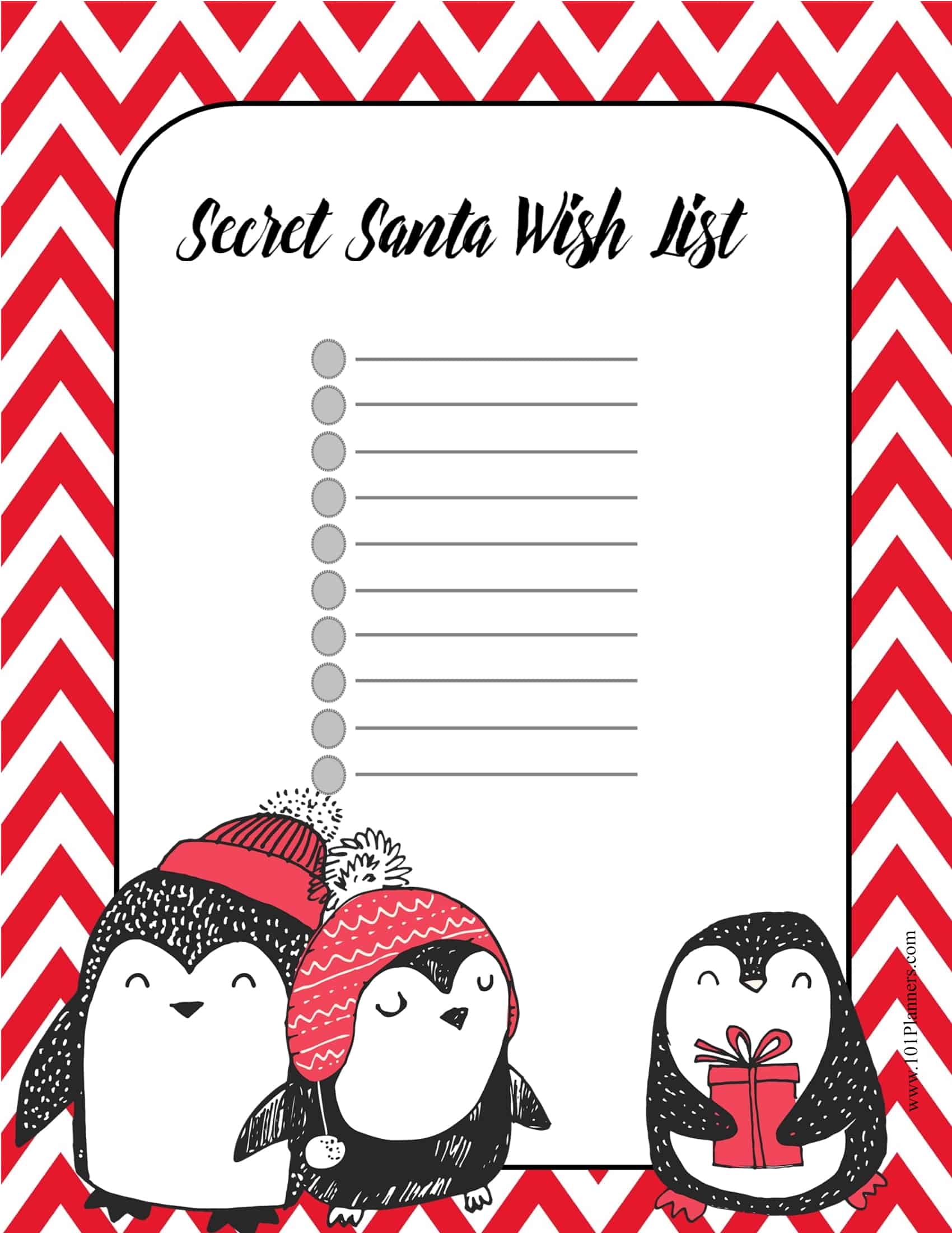 Secret Santa Sheet Printable Free Printable Design Resources