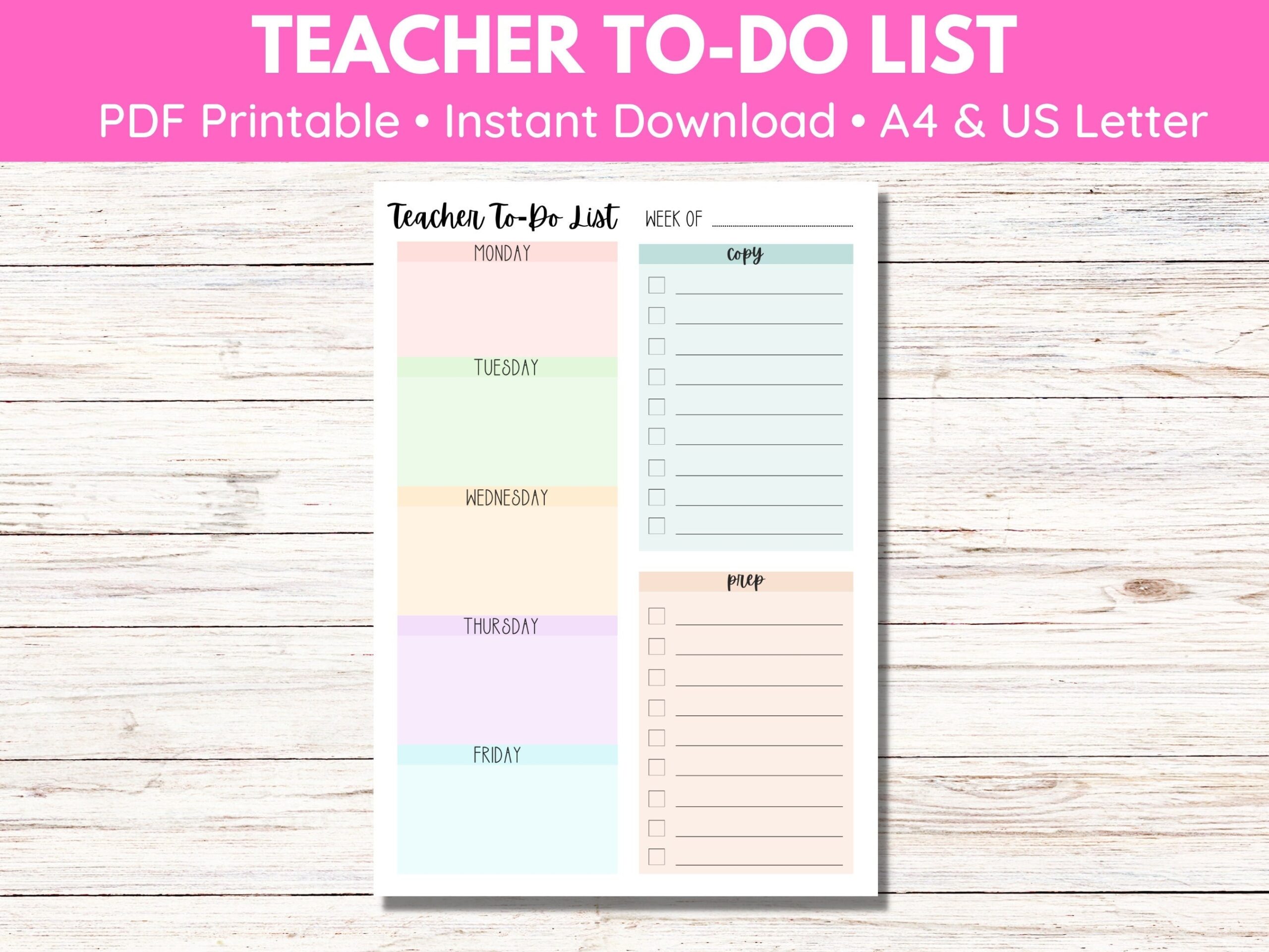 Free Printable Teacher Checklist Template Free Printable Teacher Checklist Template