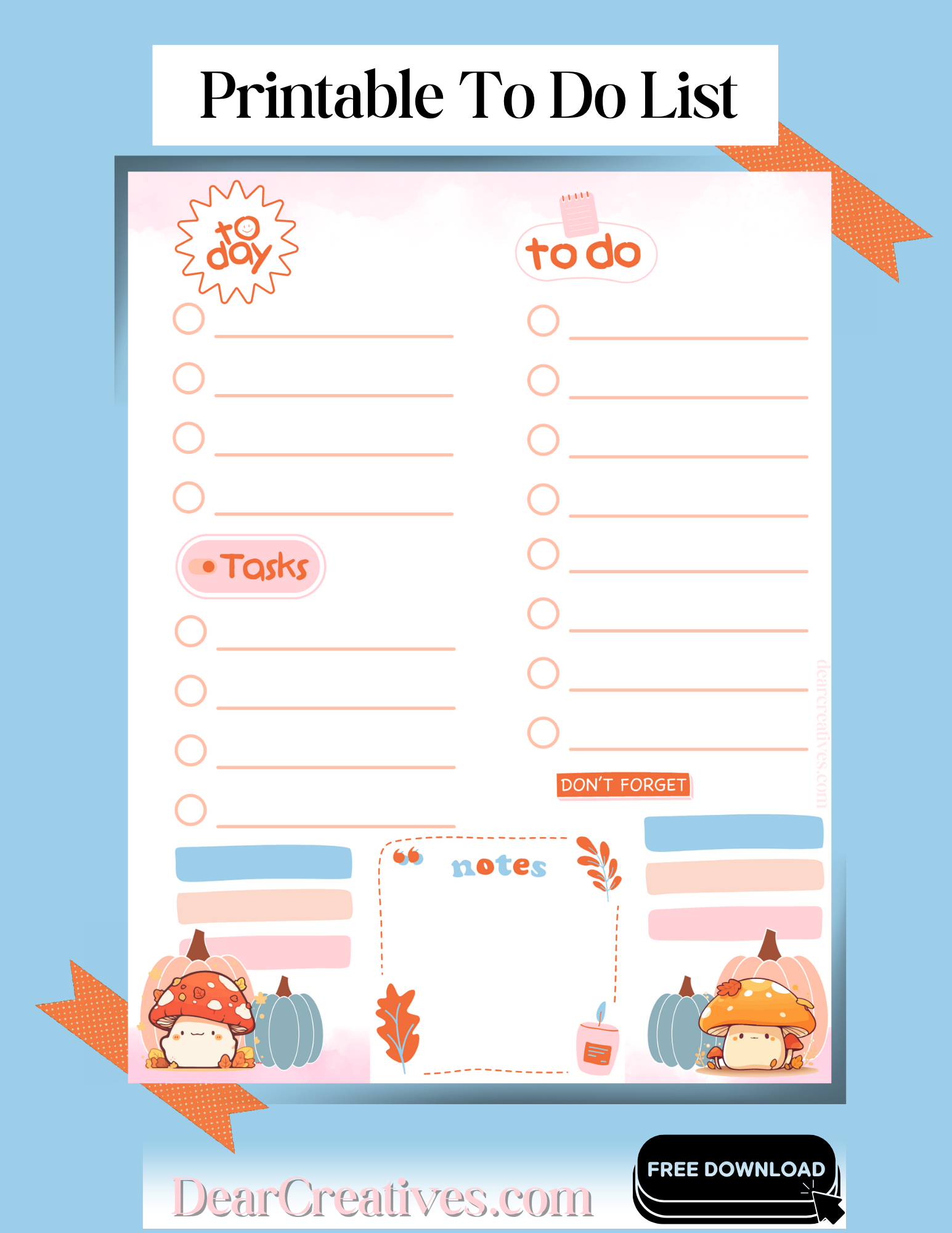 To Do List Printable 
