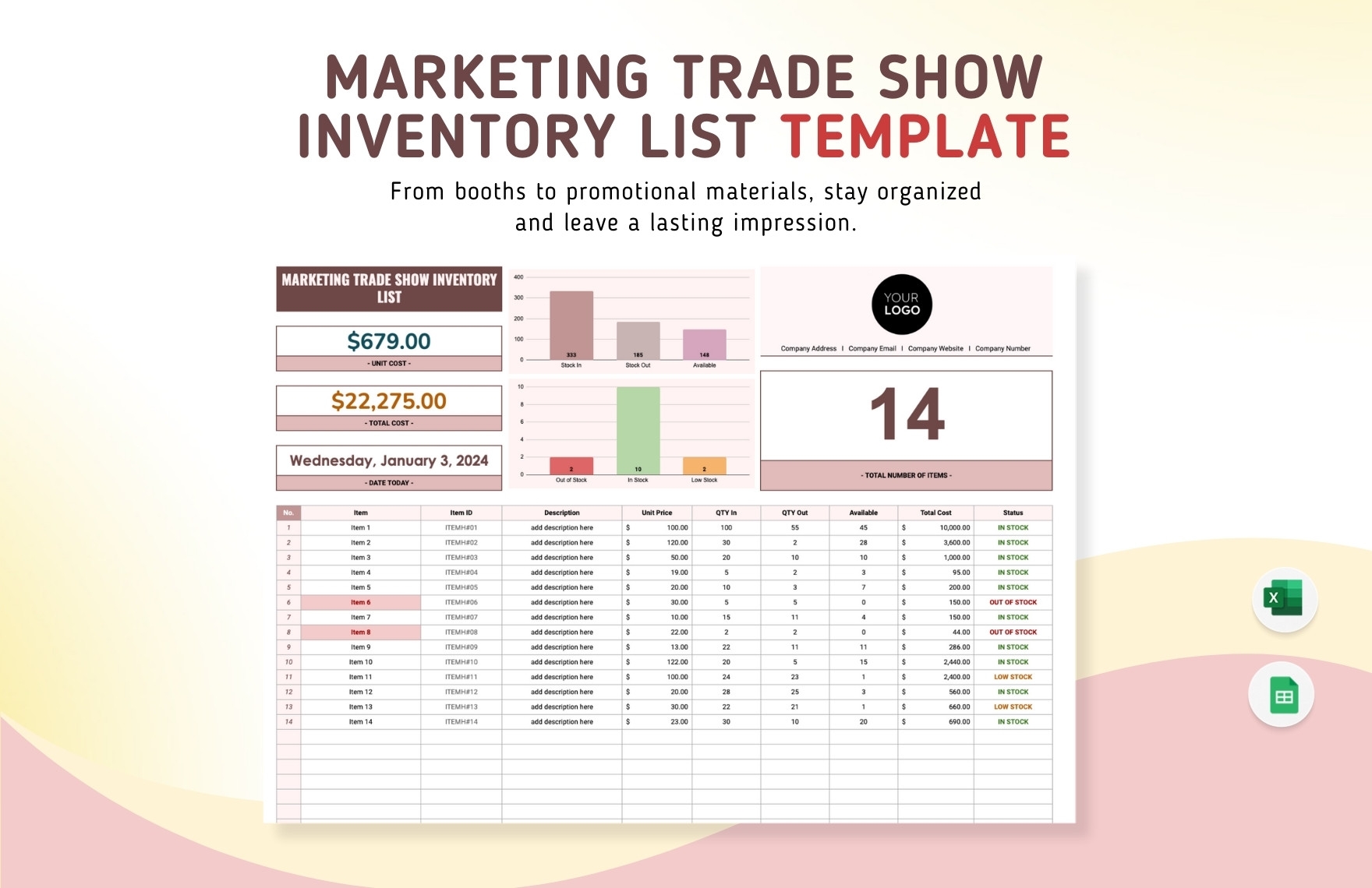 Total Loss Inventory Template In Word PDF Google Docs Download Template