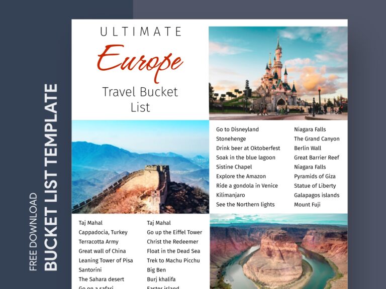 Travel Bucket List Free Google Docs Template By Gdoc On Dribbble