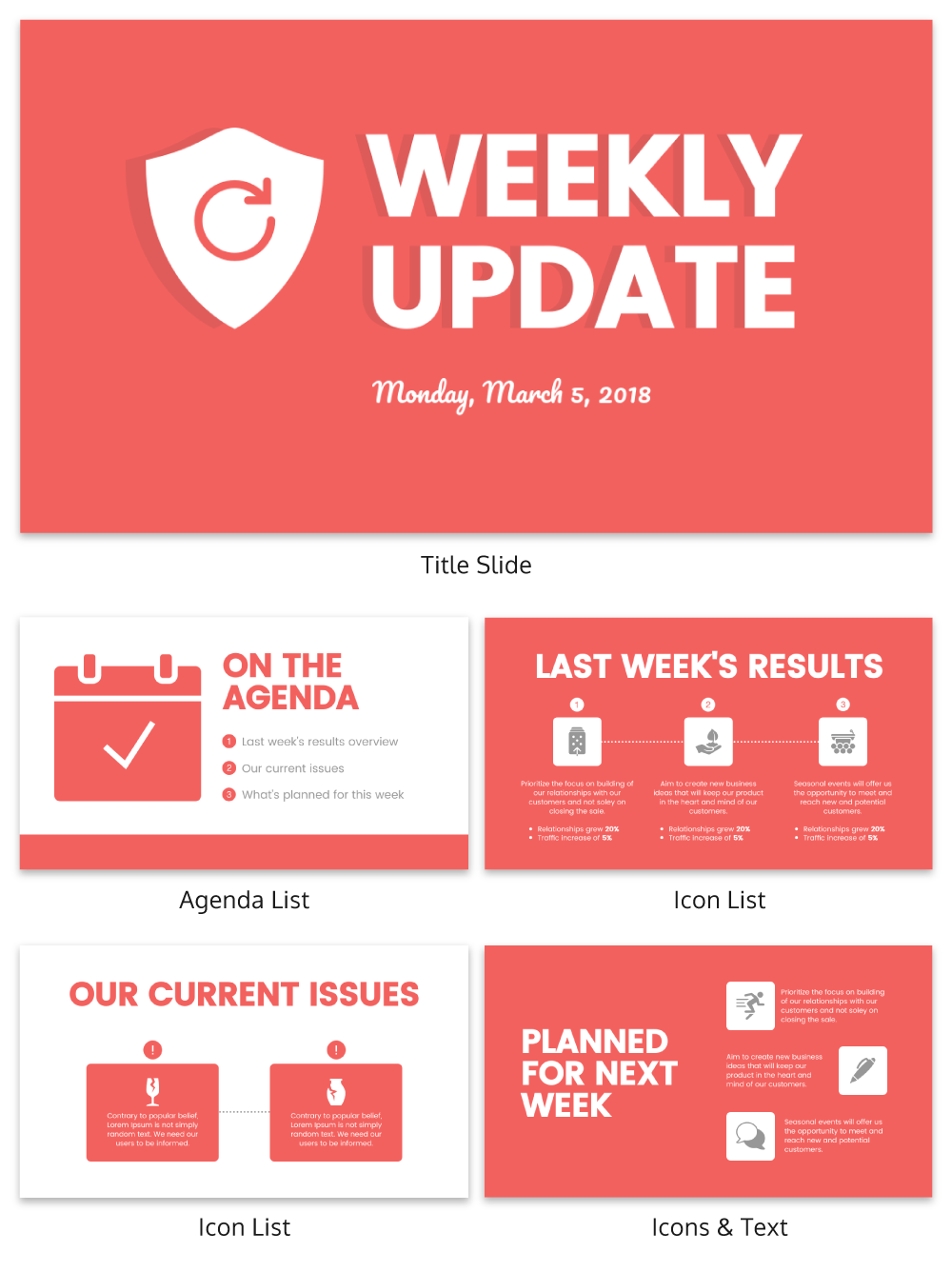 List Presentation Template