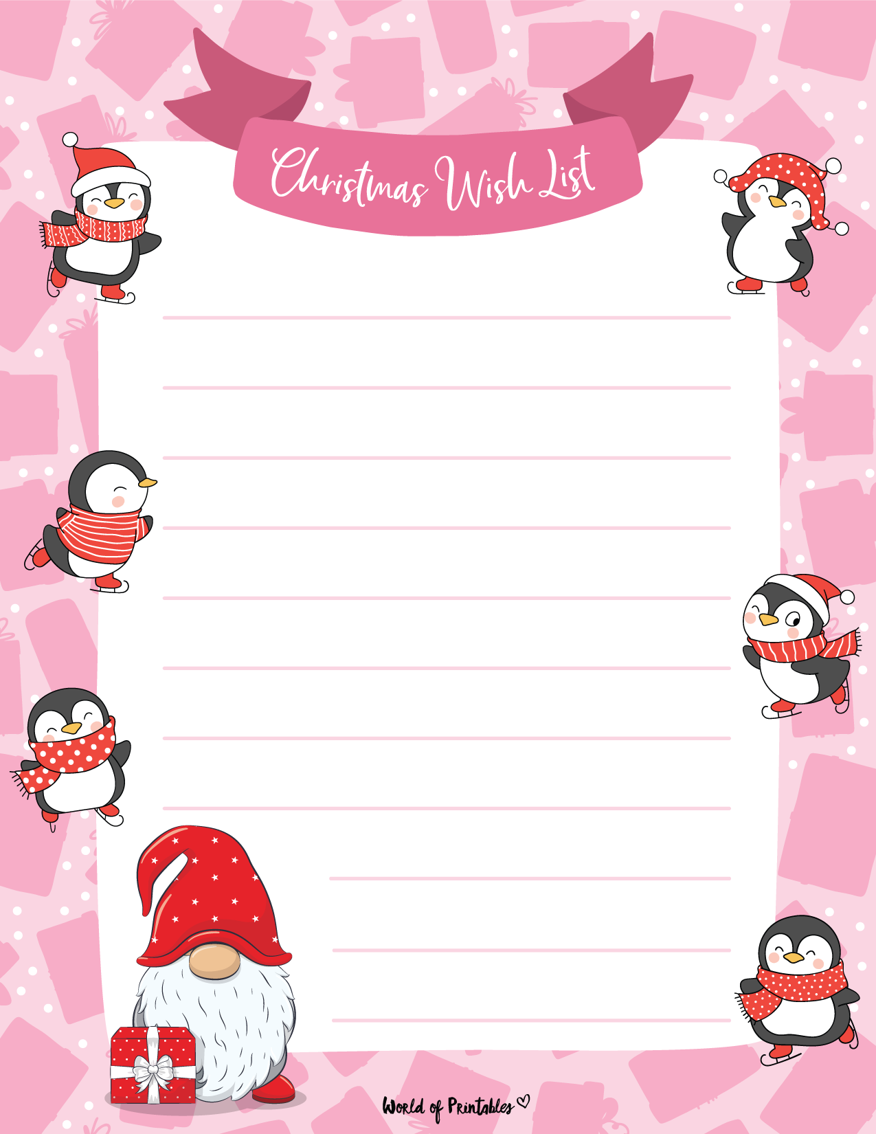 Wish List Templates For Christmas Amazon U0026 Universal World Of Printables