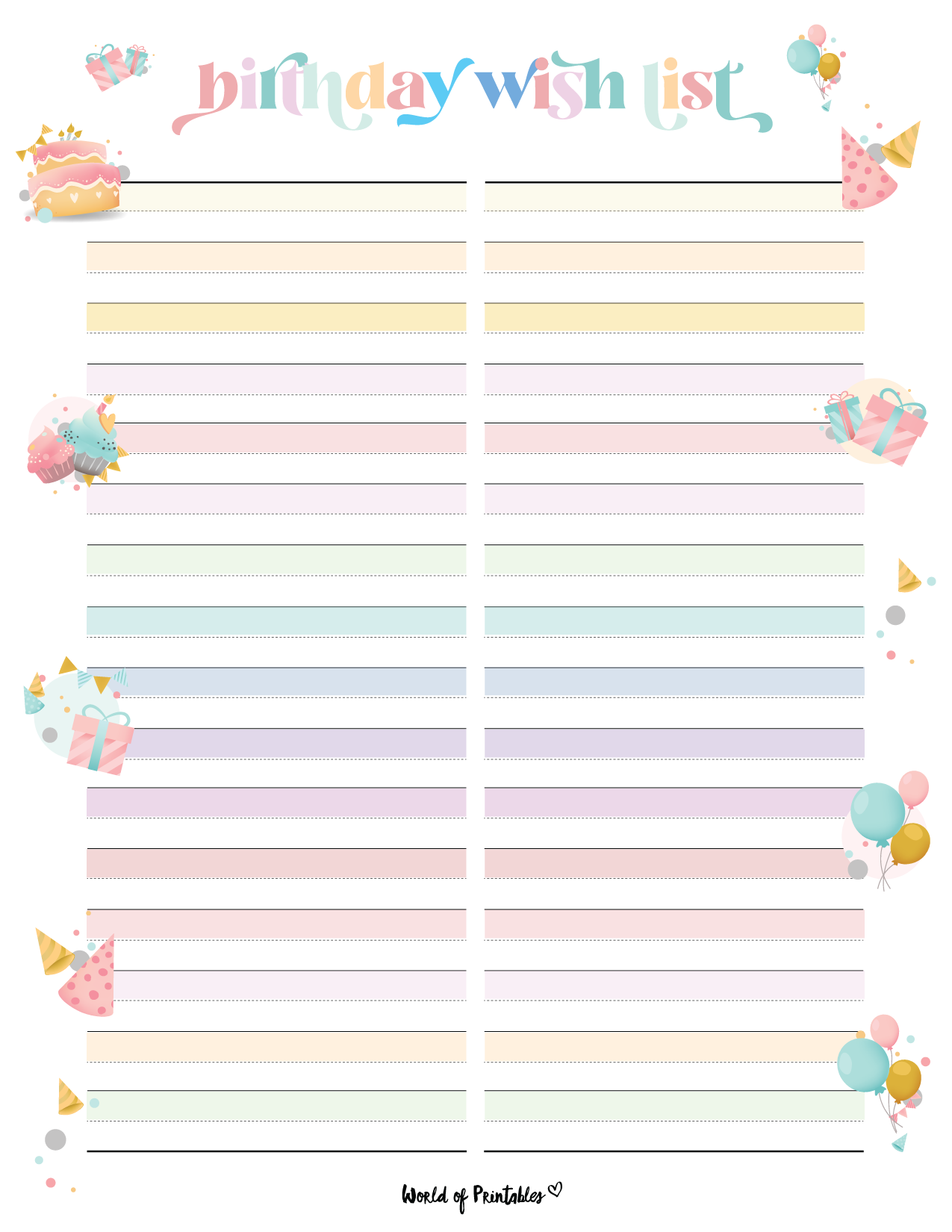 Wish List Templates For Christmas Amazon U0026 Universal World Of Printables